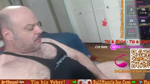 Snapshot of bullmusclejoe chatting on December 11, 2:54 am BullMuscleJoe online show from December 11, 2:54 am