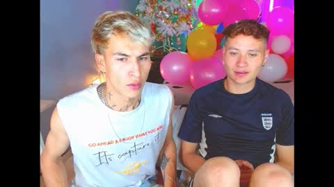 SANTI  AND JORDAN online show from November 13, 7:29 pm