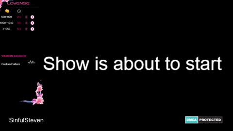 SinfulSteven online show from December 22, 9:44 am