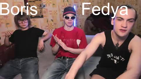 Boris  Fedya  Kolya online show from June 6, 6:14 pm