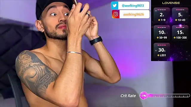 AxelKing1326 online show from January 17, 11:00 pm